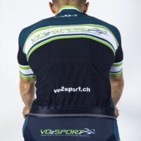 Maillot cycliste VELOROC SUNN GIESSEGI rouge sans manche